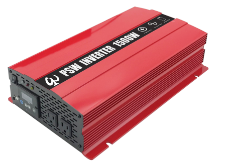 1500W LCD SMART PURE SINE WAVE POWER INVERTER 12V DC to 110V AC